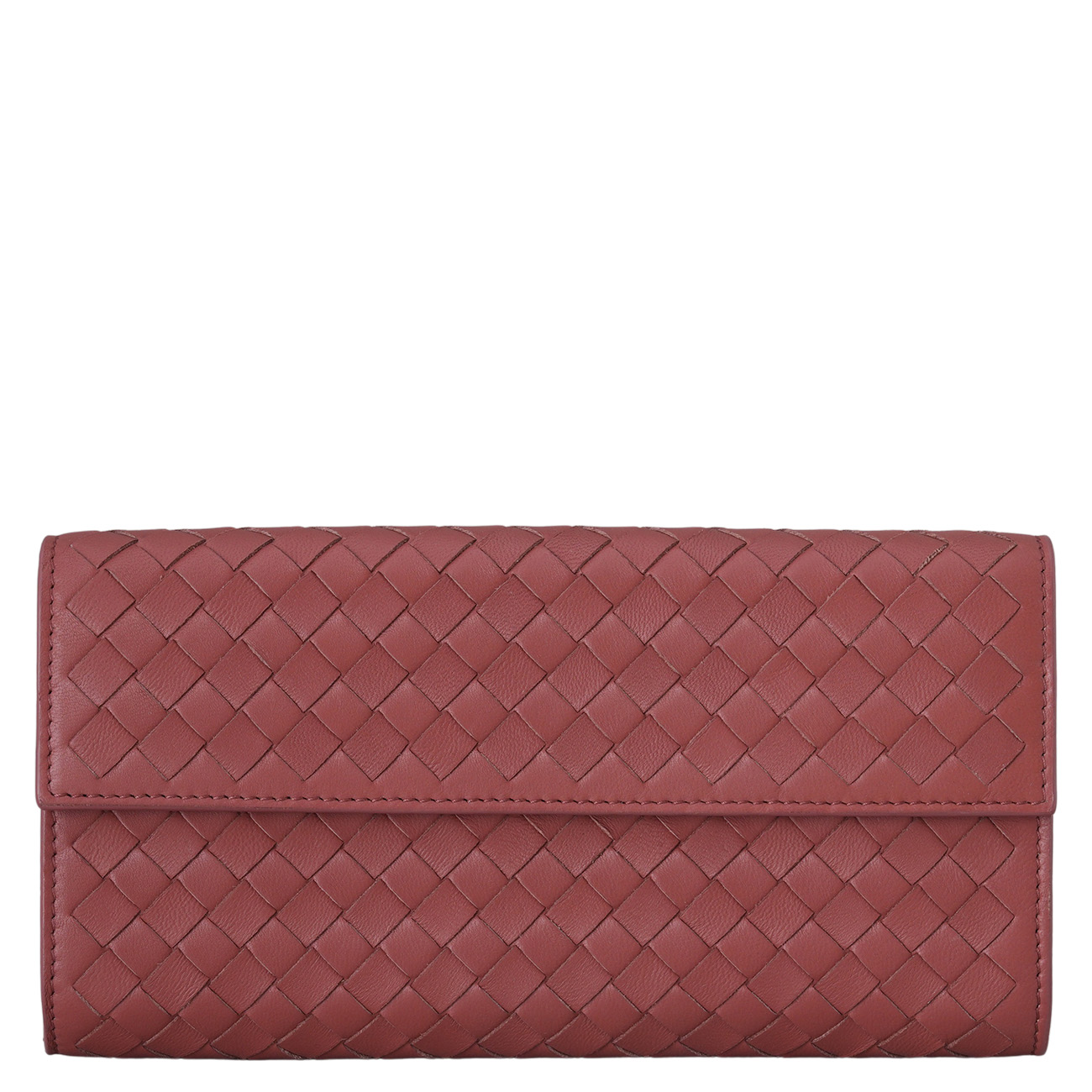 BOTTEGA VENETA(USED)보테가베네타 인트레치아토 플랩 장지갑